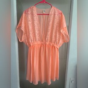 Women's Orange Swim Cover-Up